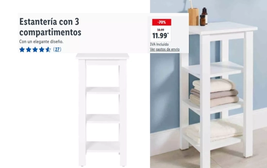 Estantería 3 bandas/ LIDL Estantería 3 bandas/ LIDL