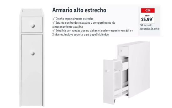Armario alto estrecho/ LIDL Armario alto estrecho/ LIDL