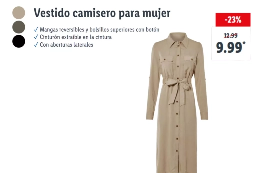 Vestido camisero/ LIDL