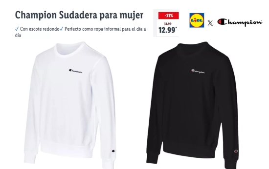 Sudadera de marca Champion/ LIDL