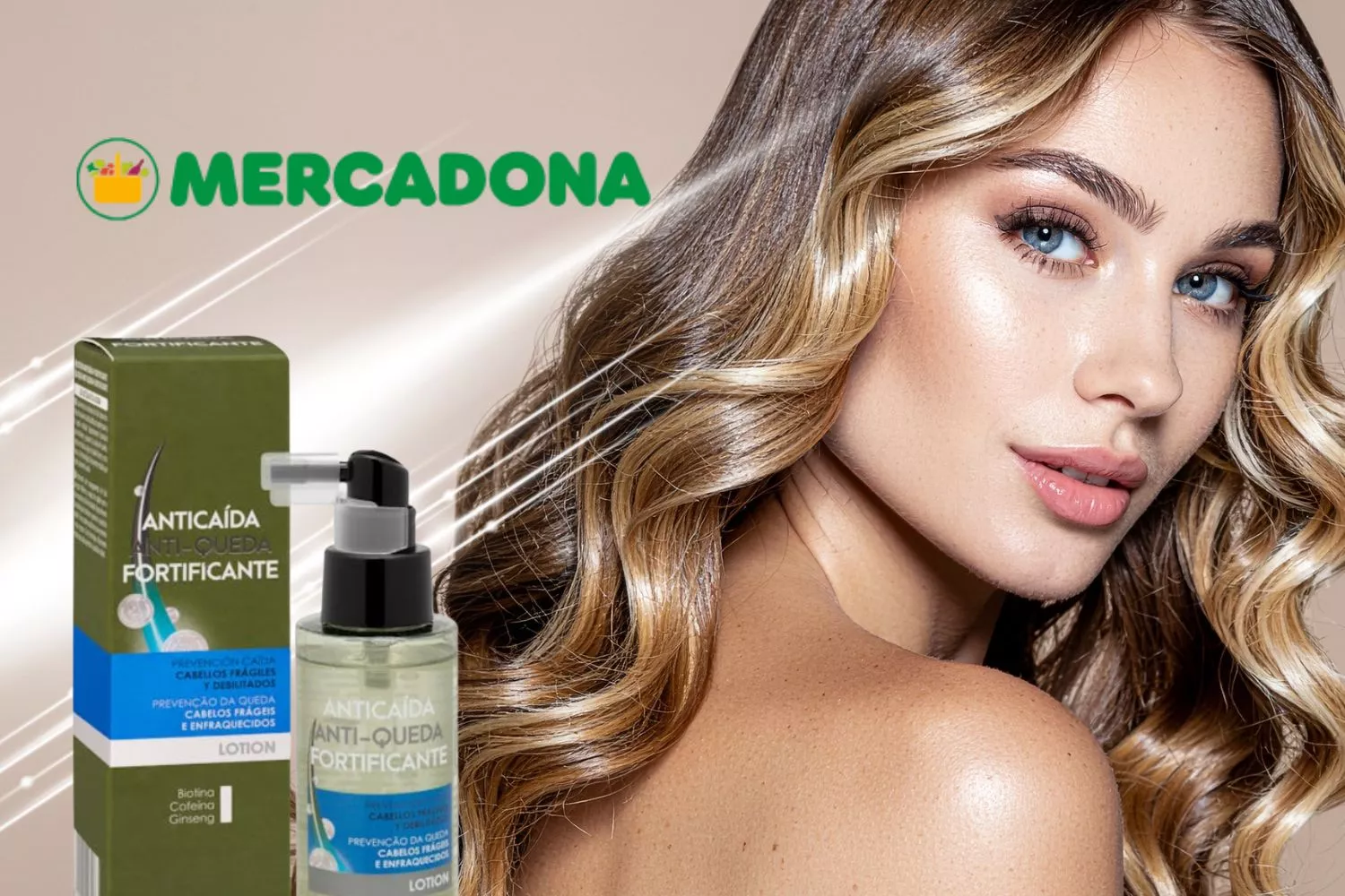 El sérum anticaída de Mercadona de seis euros / Montaje Consumidor Global