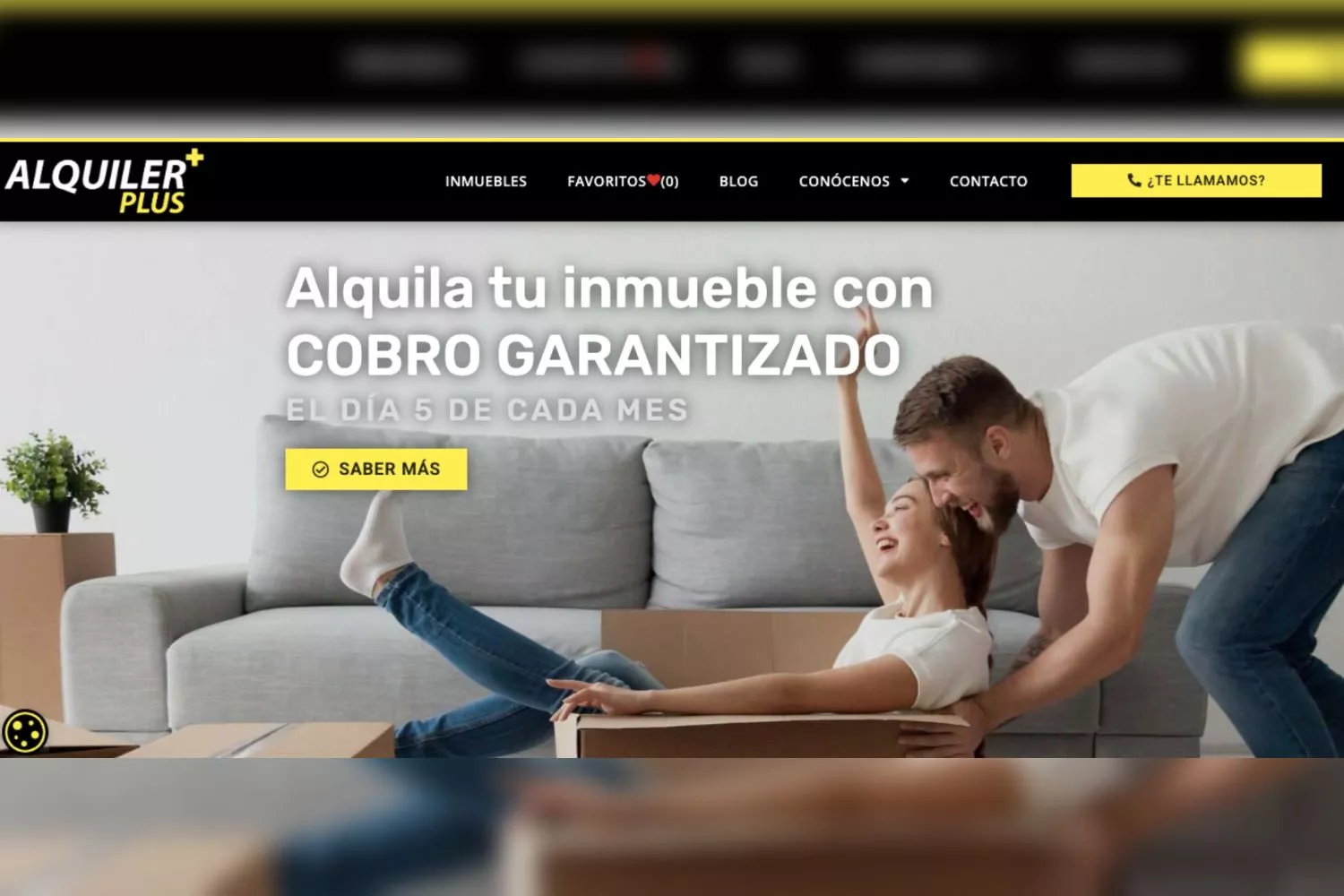 Web de la inmobiliaria Alquiler Plus, denunciada por Facua   CG