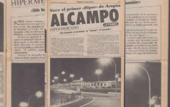 El anuncio de la apertura en el diario 'Heraldo de Aragón'