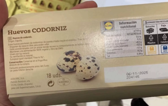 Huevos de codorniz procedentes de una granja de Urgasa en Lleida / ARDE