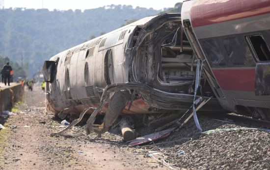 Uno de los vagones del tren de Iryo que descarriló / EUROPA PRESS 