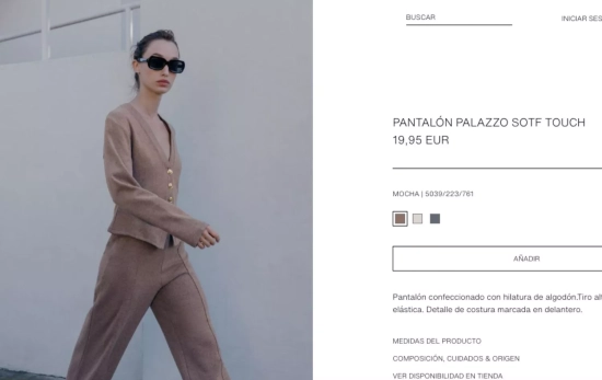 Pantalón 'palazzo soft touch' / ZARA