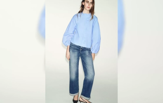 Blusa popelín / ZARA