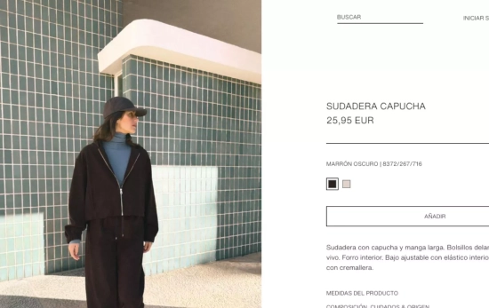 Sudadera con capucha / ZARA 