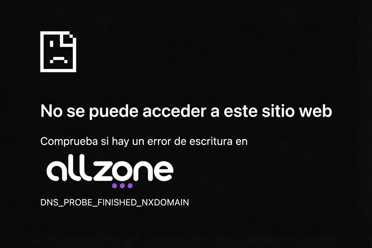 Ilustración del dominio bloqueado de AllZone / Montaje CG Ilustración del dominio bloqueado de AllZone / Montaje CG