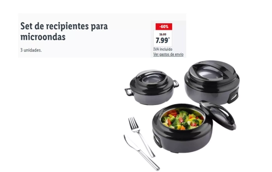 Set de recipientes para microondas/LIDL