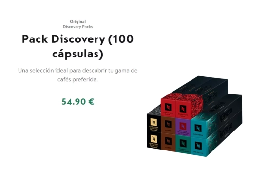 Cápsulas de Nespresso/ NESPRESSO