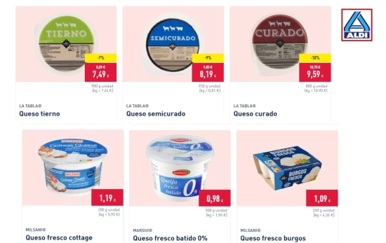 Lista quesos / Mercadona 