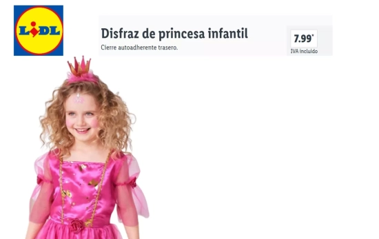 Vestido princesa/ LIDL