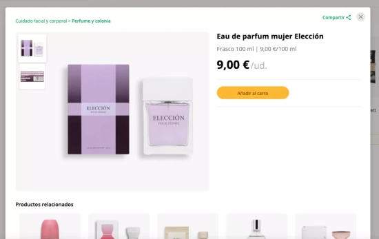 El perfume Elección de Mercadona   CAPTURA