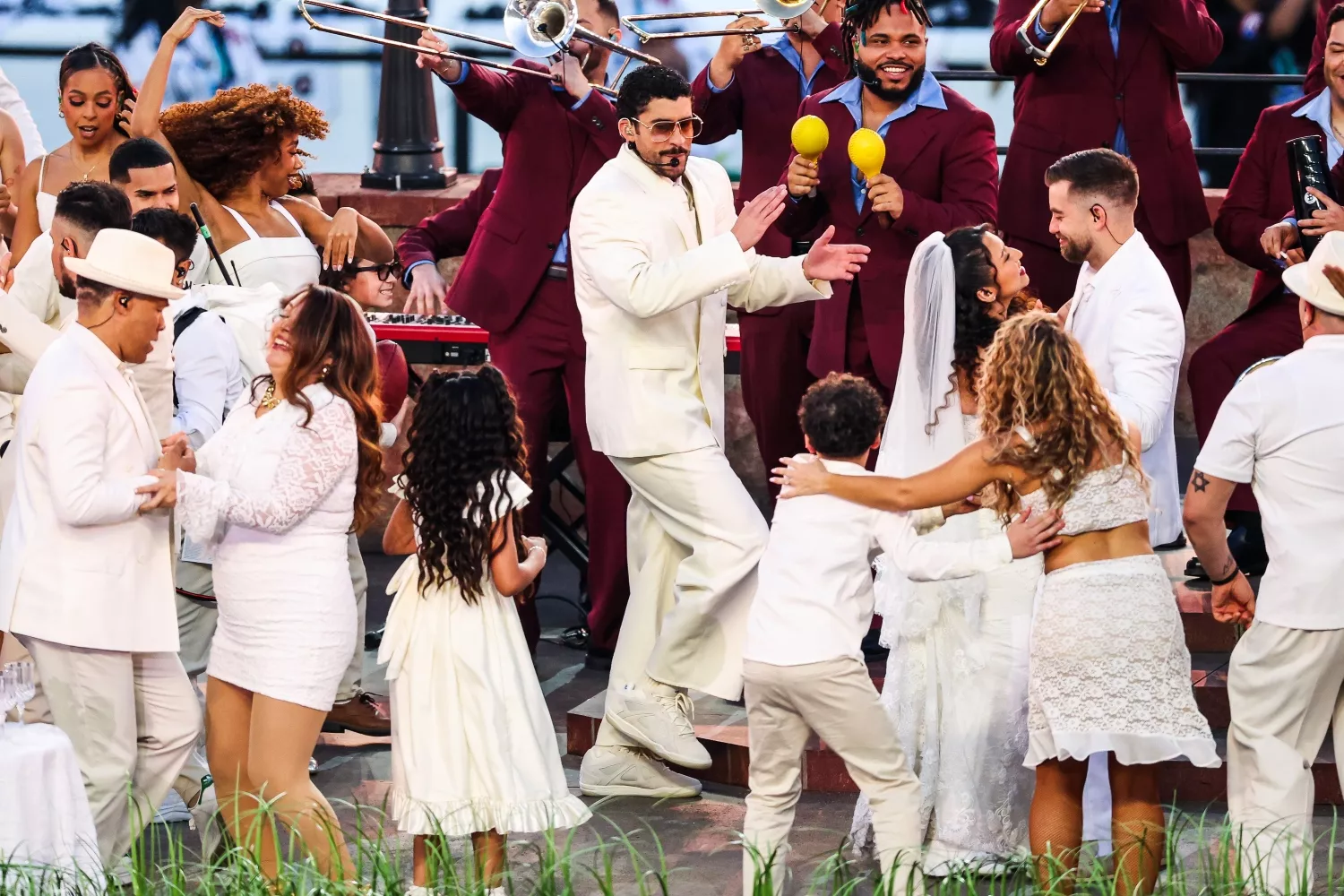  Bad Bunny durante su actuación en la Super Bowl 2026 / EP