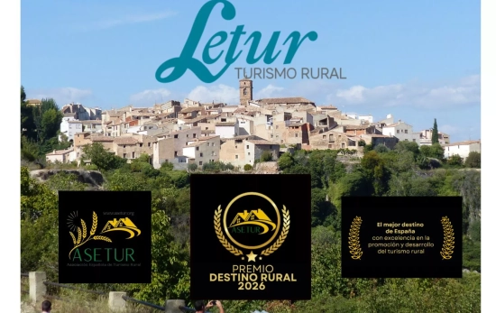 Cartel de Letur como el Destino Rural 2026 / ASETUR