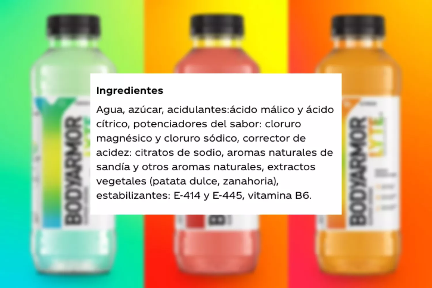 Listado de ingredientes de las nuevas bebidas de Coca Cola   CG