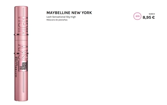 Maybelline Lash Sensational Sky High/ DRUNI