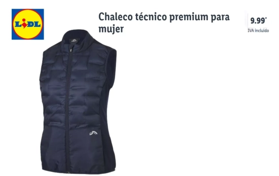 Chaleco técnico premium / LIDL Chaleco técnico premium / LIDL