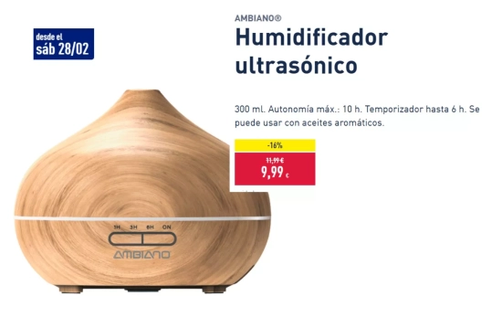 Humidificador ultrasónico/ ALDI Humidificador ultrasónico/ ALDI
