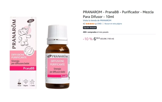 Purificador en aceite apto para bebés/ PRIMOR Purificador en aceite apto para bebés/ PRIMOR