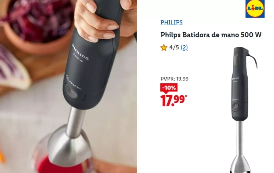 Batidora Phillips de venta en Lidl/ LIDL