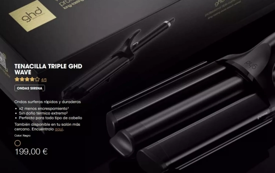 Triple tenacilla de GHD/ GHD