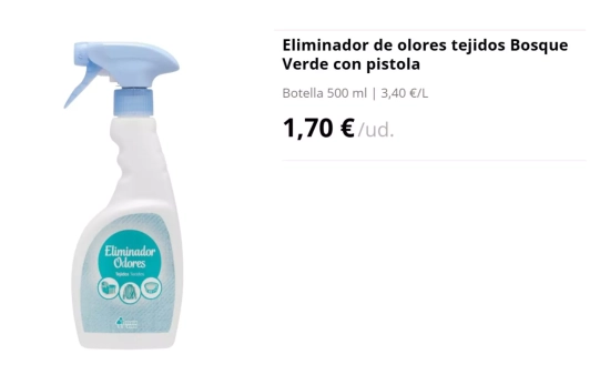 Spray eliminador de olores/ MERCADONA Spray eliminador de olores/ MERCADONA