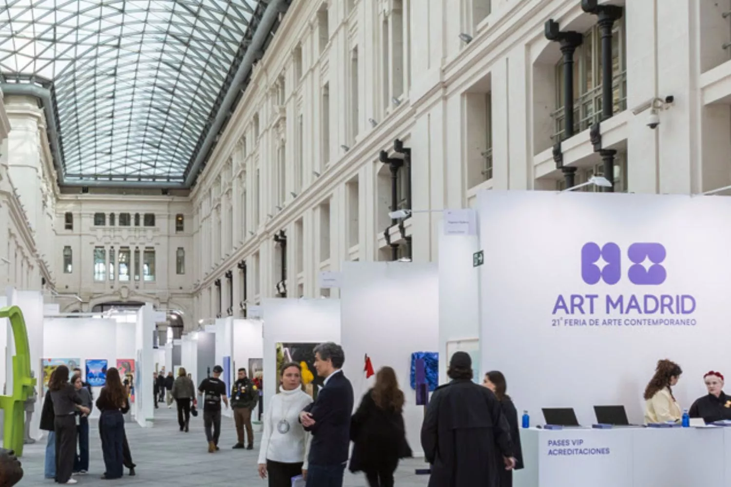 Art Madrid' 26 abre sus puertas de 4 al 8 de marzo en la Galería de Cristal de Retiro (Madrid) / CEDIDA