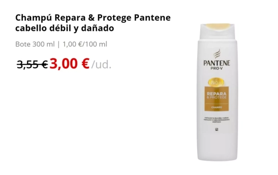 Champú Repara & Protege Pantene/ MERCADONA