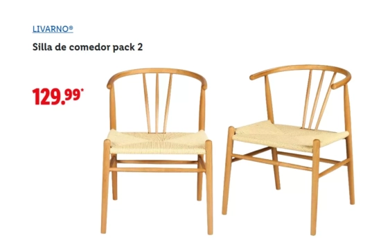 Sillas de madera/ LIDL