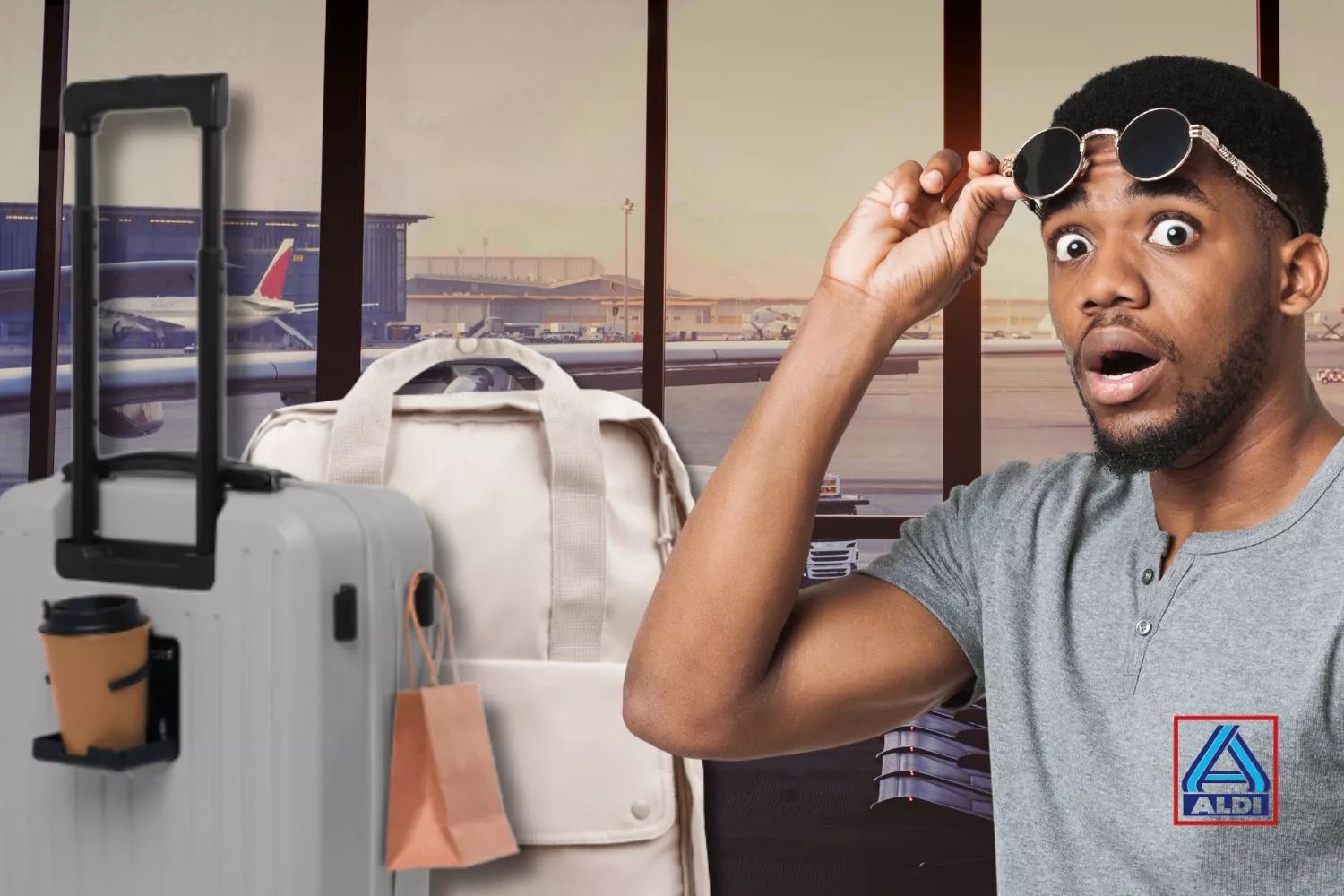 Aldi vende su mejor equipaje de cabina para volar barato y ligero/ Montaje Consumidor Global
