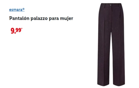 Pantalón palazzo /LIDL