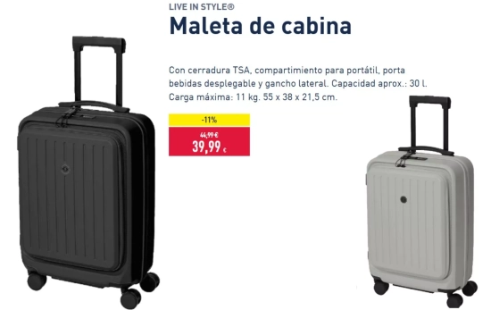 Maleta de cabina/ ALDI