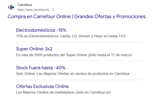 Listado de ofertas activas de Carrefour / CARREFOUR
