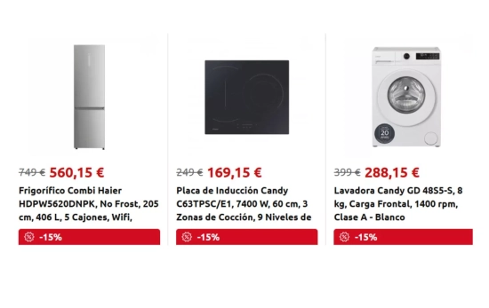 Electrodomésticos -15%/CARREFOUR