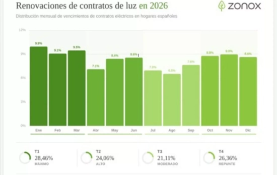 Las renovaciones de contratos de luz en 2026 / ZONOX