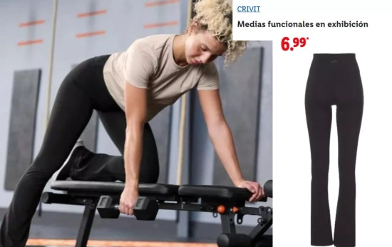 Medias funcionales en exhibición/ LIDL