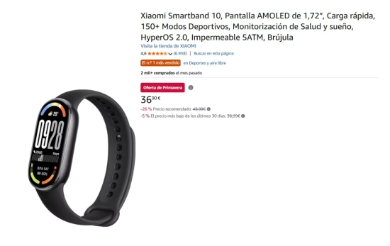 Xiaomi Smart Band 10/ AMAZON
