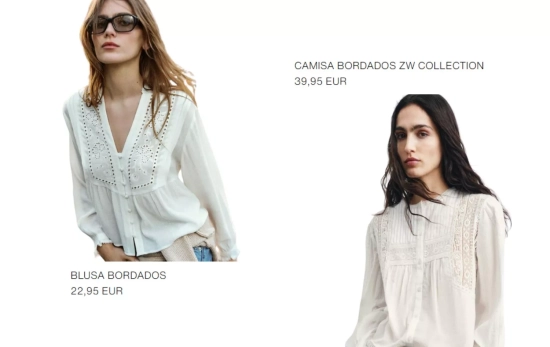 Camisas bordadas estilo folk/ ZARA
