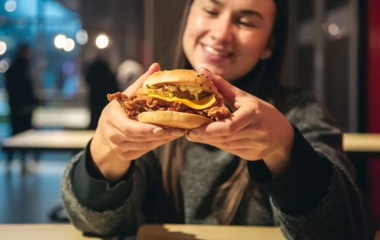 Hamburguesa en una cadena de comida rápida / FREEPIK - pvproductions
