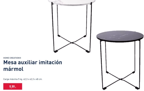 Mesa marmoleada/ ALDI