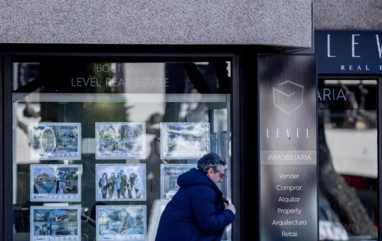 Fachada de una inmobiliaria en Madrid / EUROPA PRESS