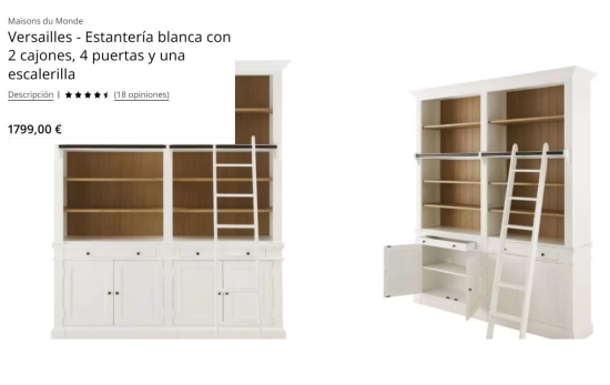 Estantería con escalera/ MAISON DU MONDE