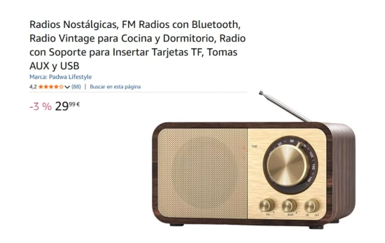 Radio vintage / AMAZON
