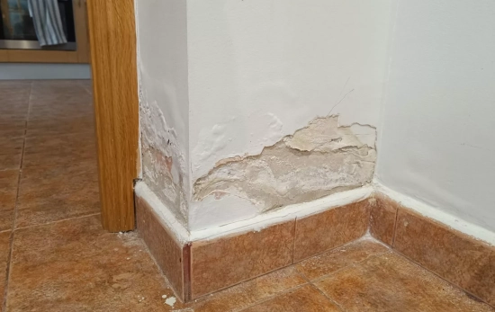 Otra parte de la vivienda dañada / CEDIDA