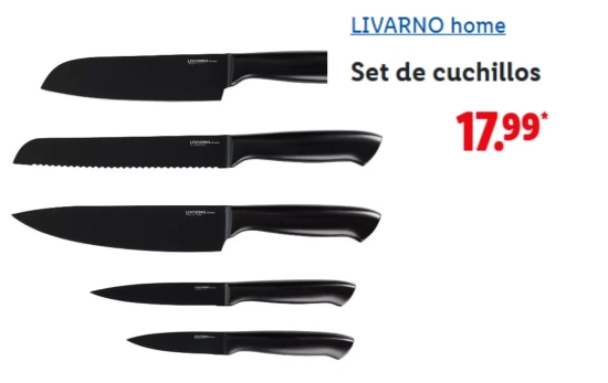 Set de cuchillos/ LIDL