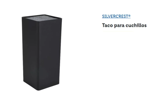 El set incluye un taco para cuchillos/ LIDL