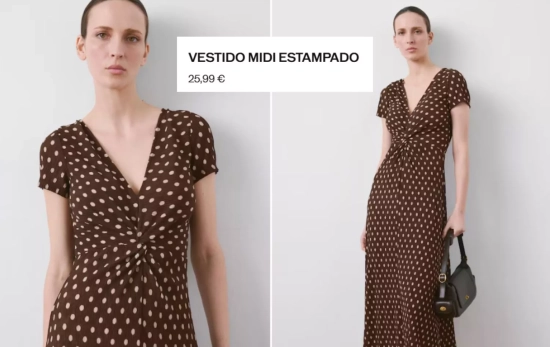 Vestido lunares/ MANGO