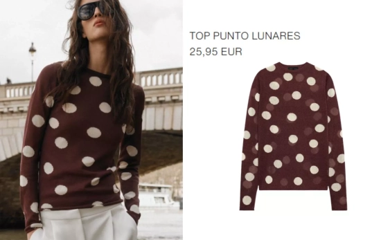Jersey lunares/ ZARA